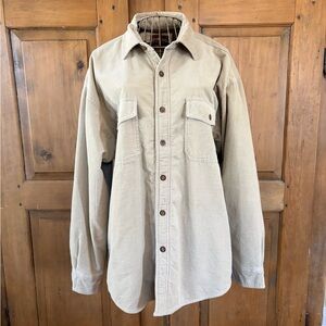 Levi's Men’s Beige Corduroy Shirt Fleece Lined